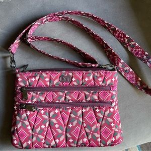 Lug Dazzle. Fair Isle Wine Crossbody